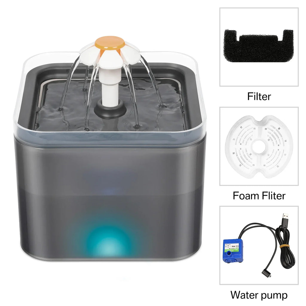 Ultra-Silent 2L Cat Water Fountain | Quiet Pet Fountain USA
