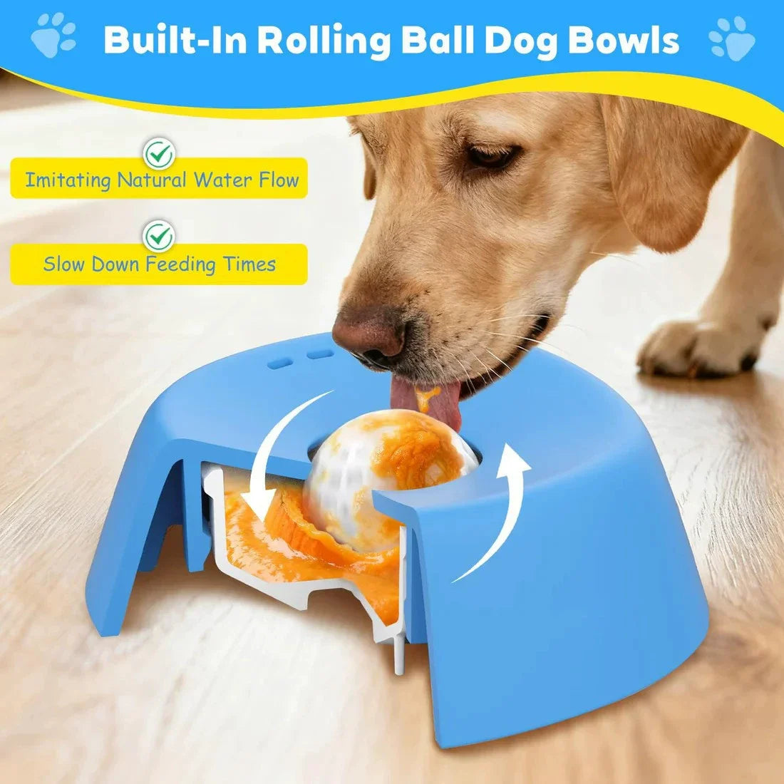 Detachable Washable Non-Slip Silicone Lick Bowl Slow Feeder Pets