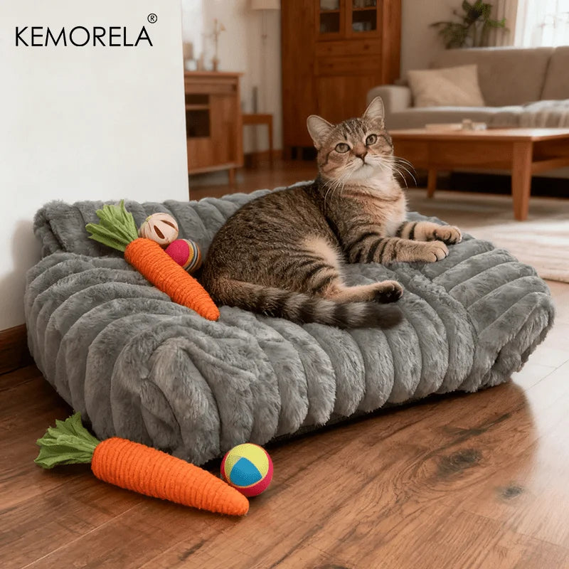 Soft Polyester Cat Sofa Bed Breathable All Seasons