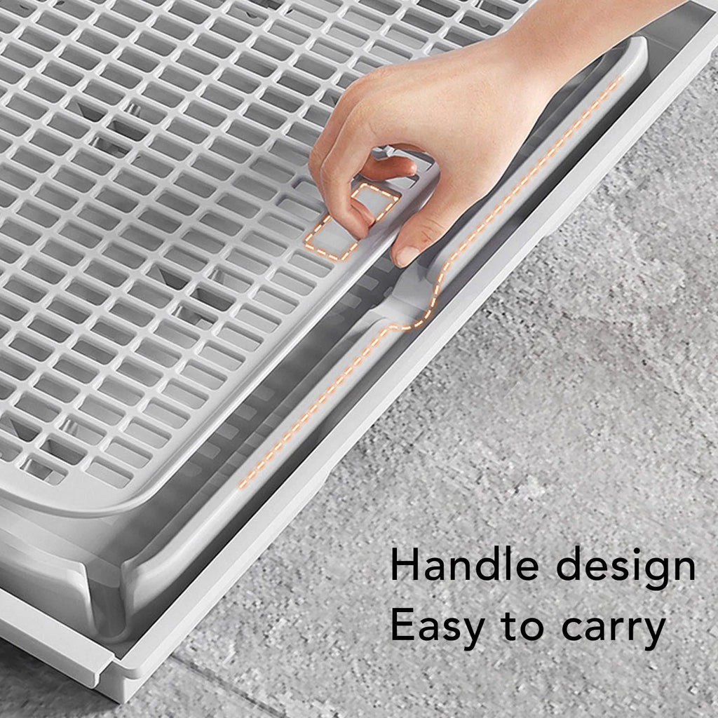 Kitty Litter Mat Spacious Double Layer Washable Anti-Slip