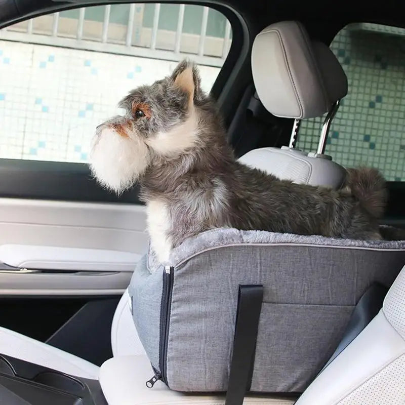 Portable Pet Dog Car Seat Central Control Nonslip Kennel Bed Cozy Safe