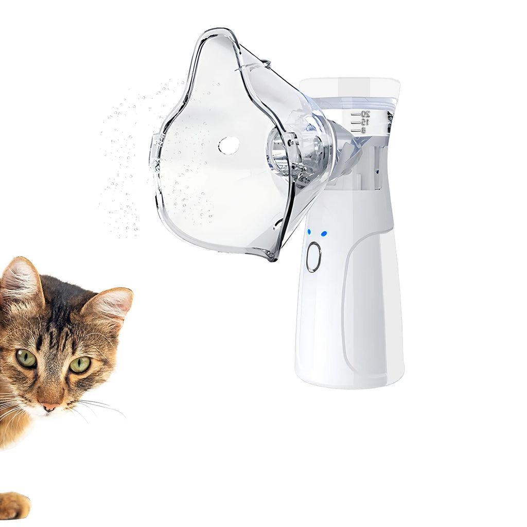 Mini Portable Pet Nebulizer Inhaler for Cats Dogs Asthma Relief