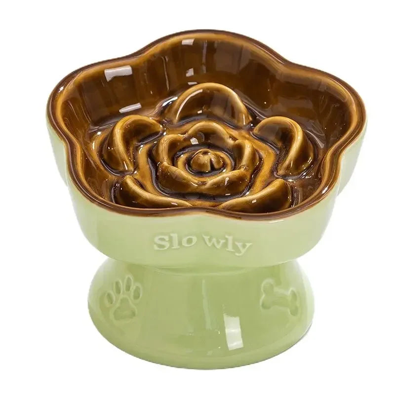 Ceramic Slow Feeder Bowl Anti-Choking Pets