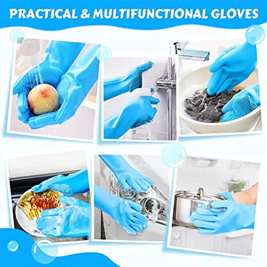 Pet Bathing Shampoo Scrubber Silicone Massage Glove