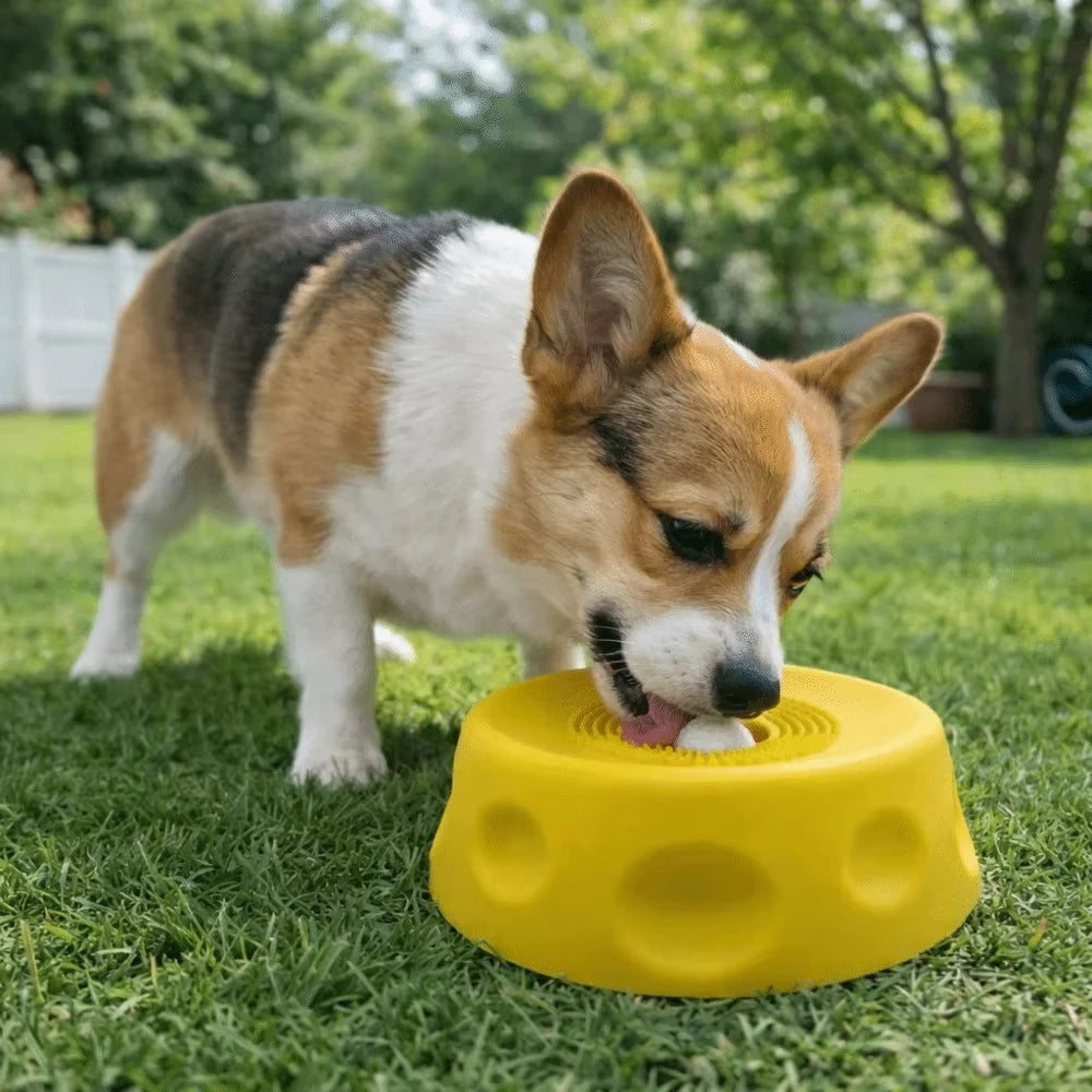Ball-Shaped Anti-Slip Slow Feeder Bowl