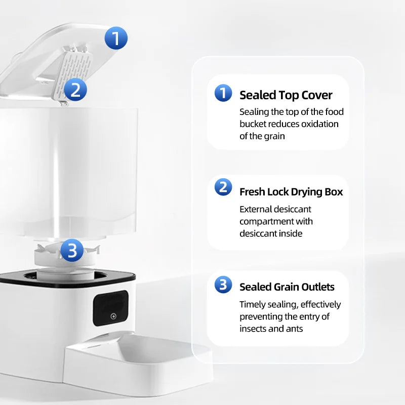 6L WiFi Smart Double Bowl Pet Feeder