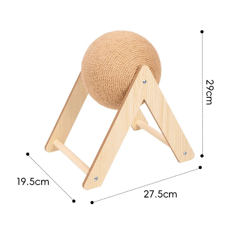 Vertical Cat Scratch Ball - Self-Play Claw Grinder Toy