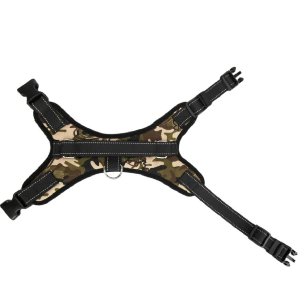 Padded Reflective Nylon Dog Harness All Sizes Husky | PawJoyKwT