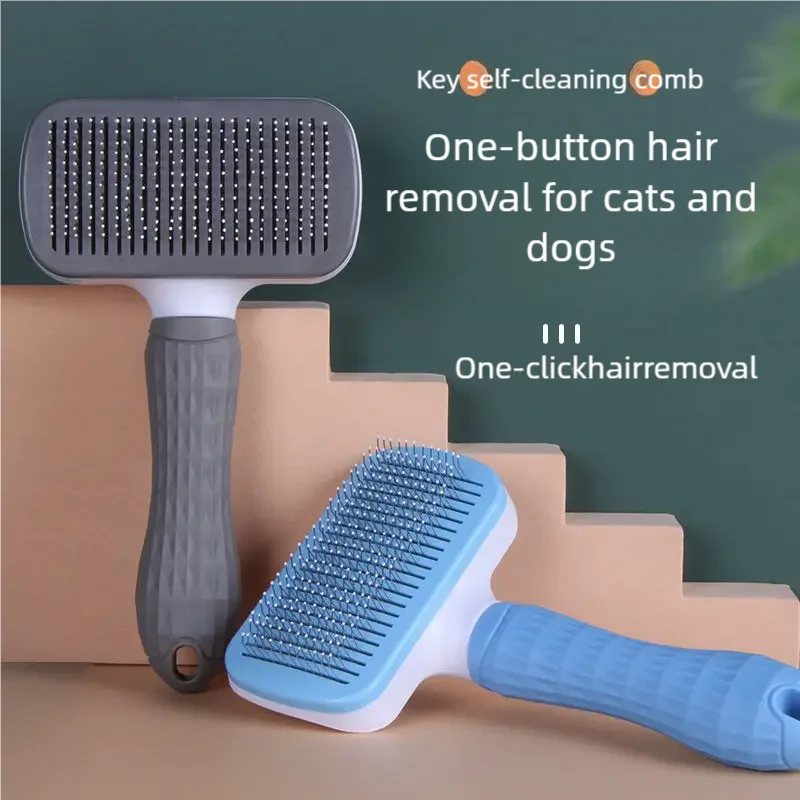 Pet Grooming Brush Hair Remover for Dogs Cats
