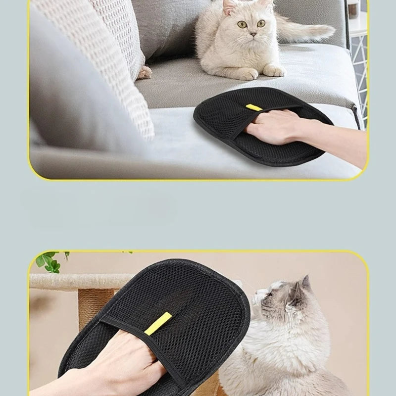 Portable Washable Pet Hair Removal Dehairing Gloves