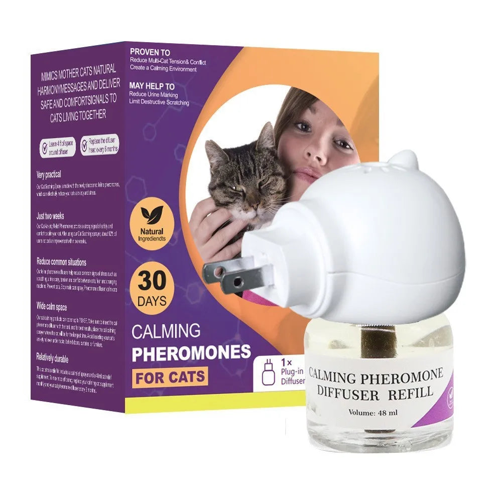 Pet Soothing Anti-Stress Liquid for Cats & Dogs with Heater