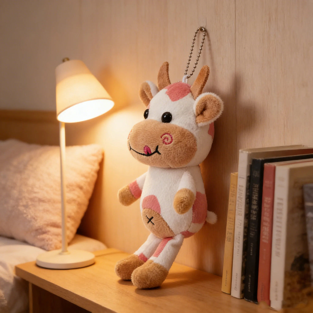 Cute Cow Plush Toy Calming Anxiety Relief for Cats Dogs