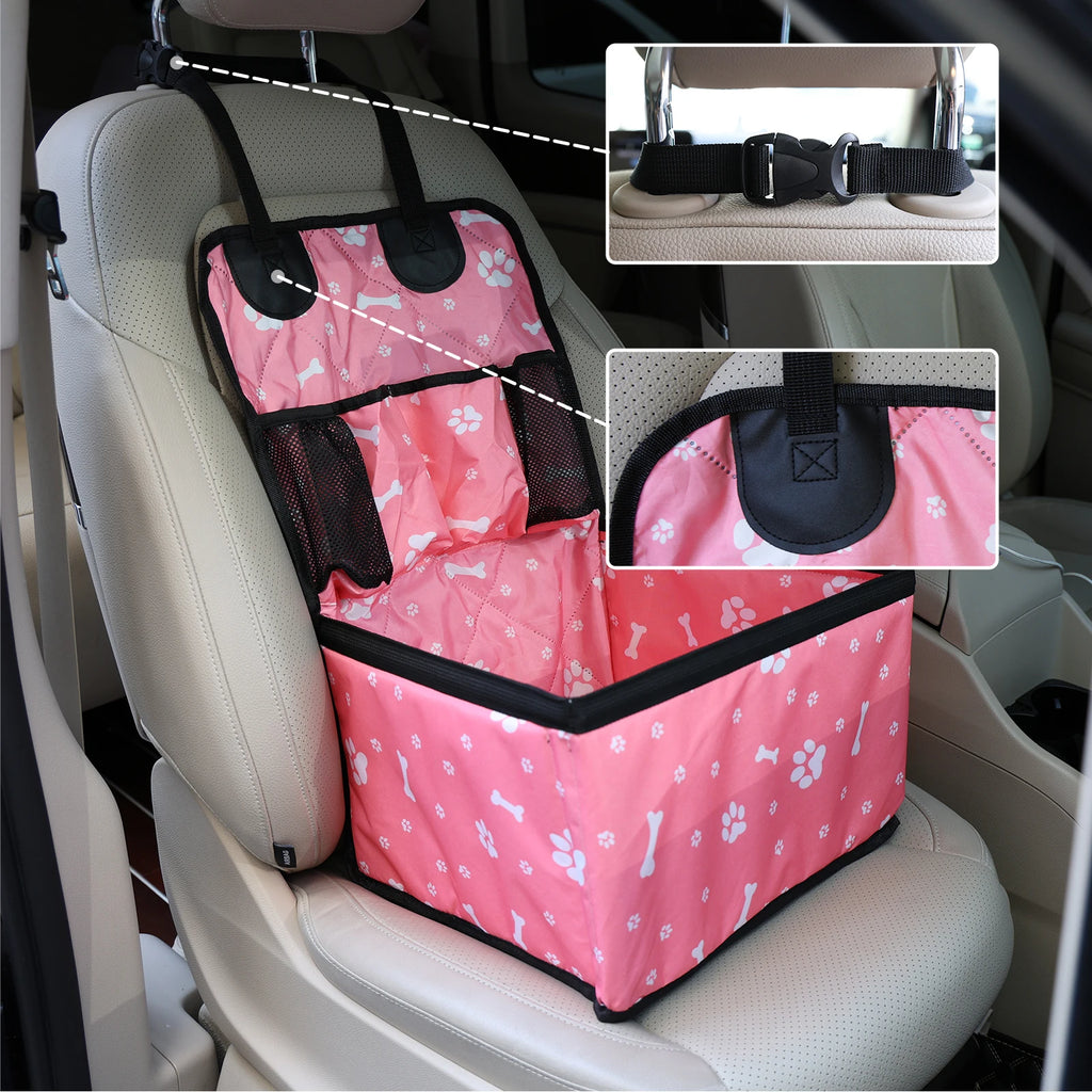 Pet Dog Car Seat Storage Pockets Universal Cover Non-Slip Travel Mat
