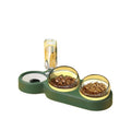 3-Bowl Automatic Pet Feeder Large Water Dispenser Dog Cat Basin