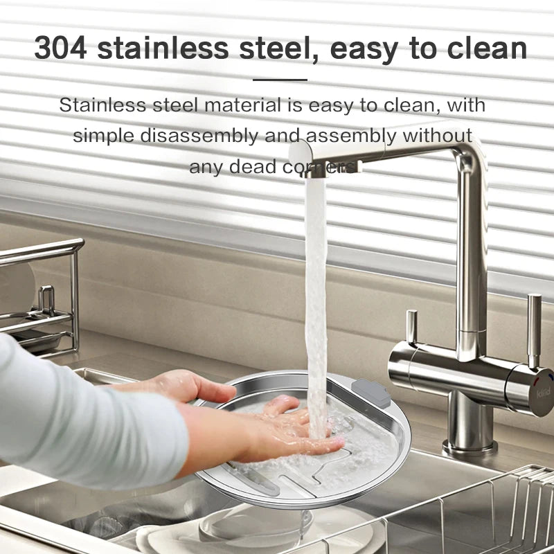 Stainless Steel 2.2L Cat Water Fountain Free Standing Filter