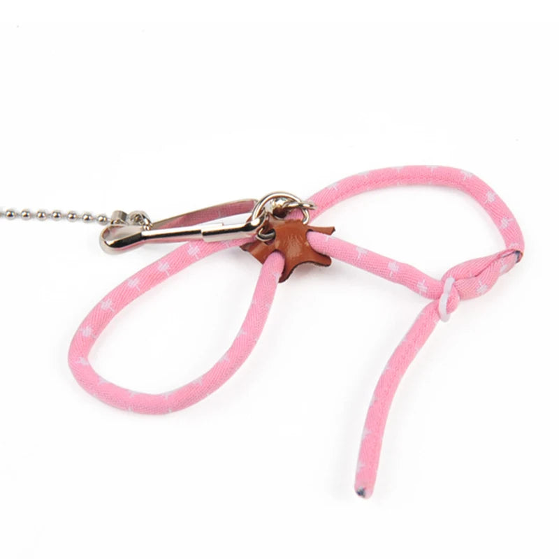 Adjustable Soft Pet Harness Leash for Birds Hamsters Ferrets Pigs