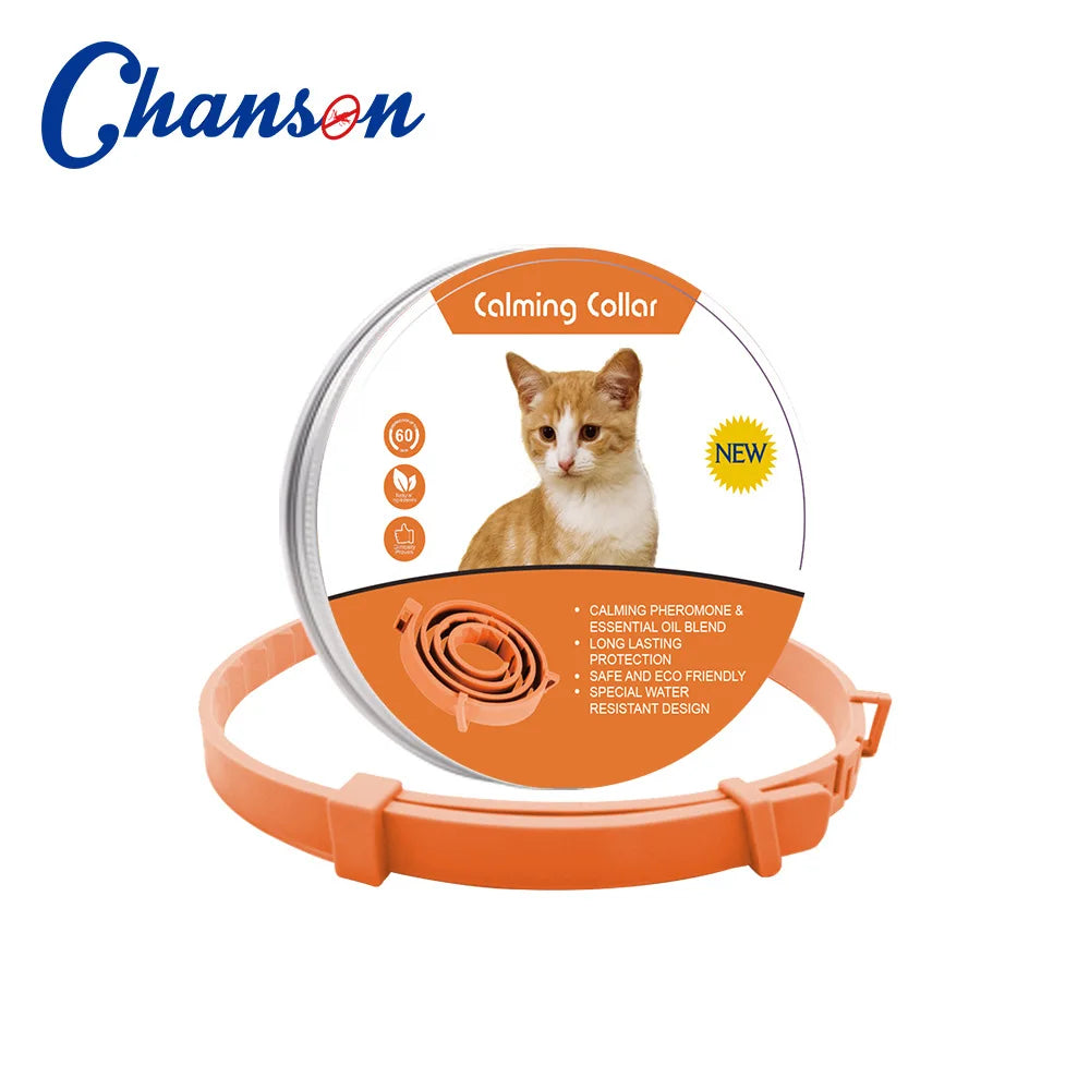 Pet Calming Collar Anxiety Pheromone Cats Dogs Adjustable