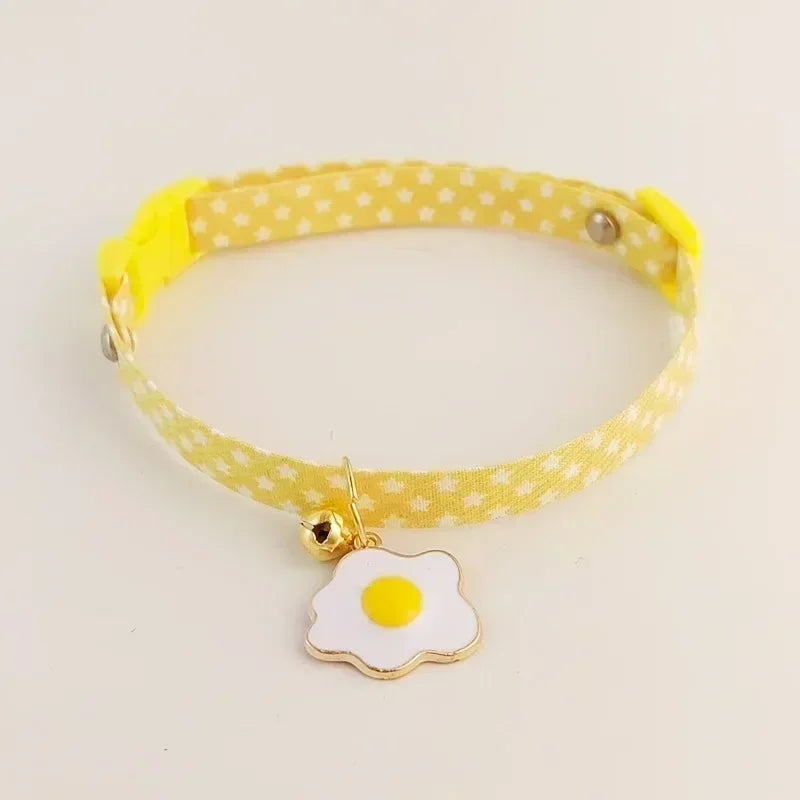 Adjustable Kitten Collar Bell Breakaway Cat Necklace Puppy