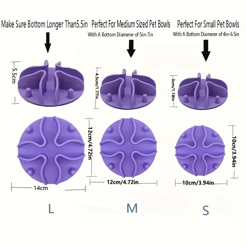 Silicone Slow Feeder Puzzle Bowl Insert