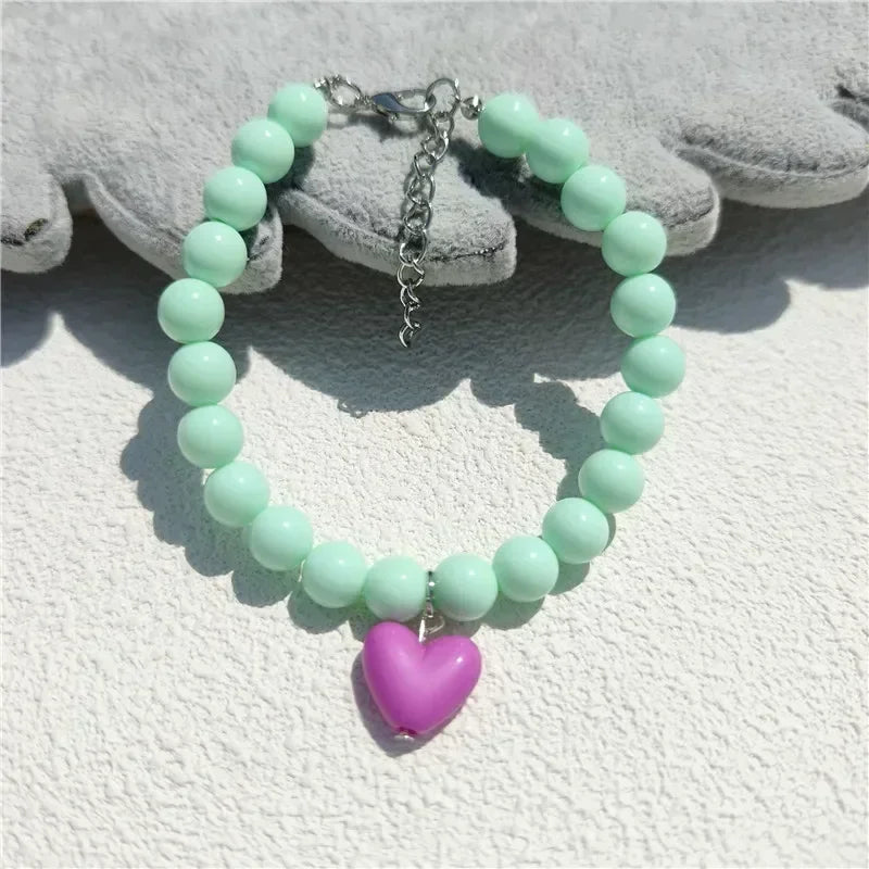 Cute Pearl Cat Collar Dog Princess Necklace Jewelry Wedding
