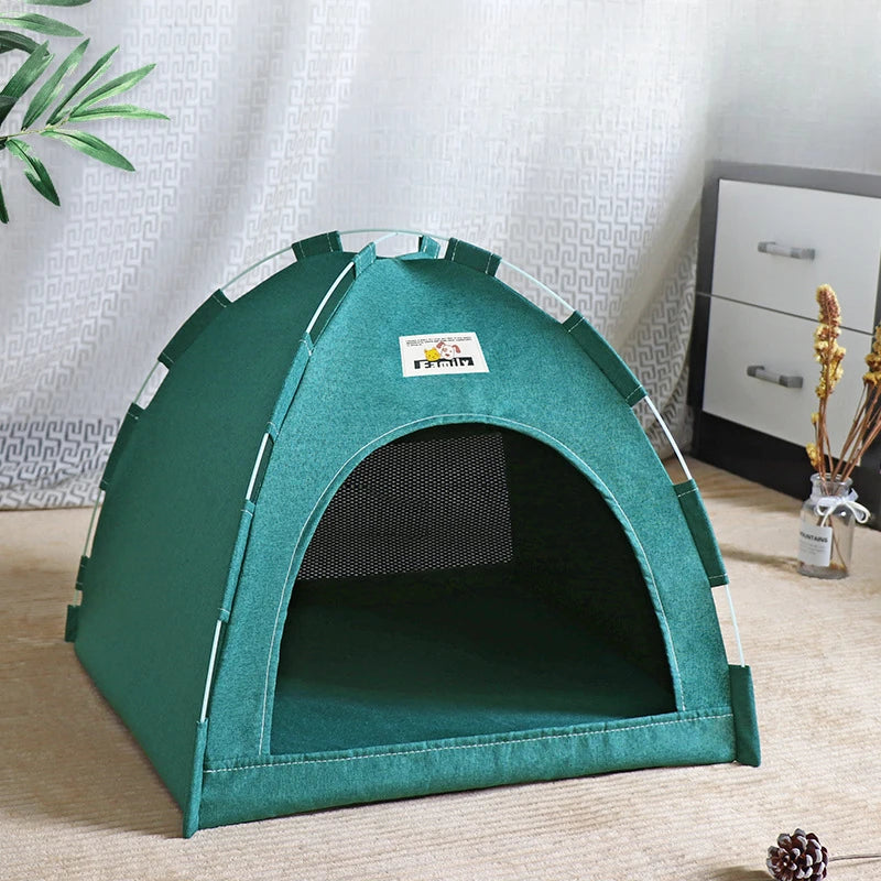 Foldable Cat Tent House – 4-Season Breathable Pet Nest