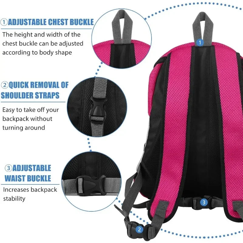 Front-Fold Pet Backpack Carrier with Ventilation Mesh