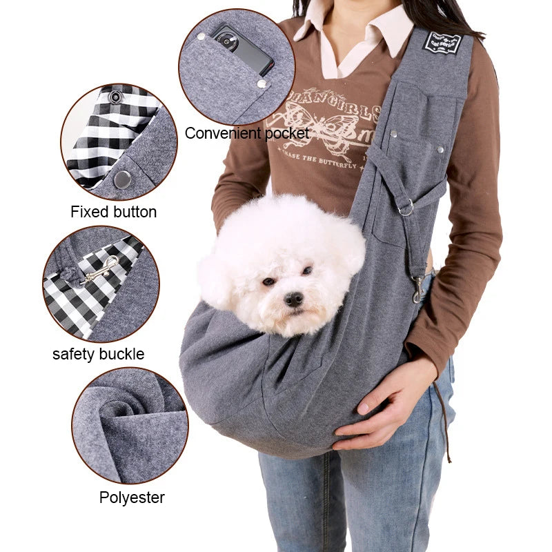 Outdoor Travel Shoulder Sling Bag for Pets