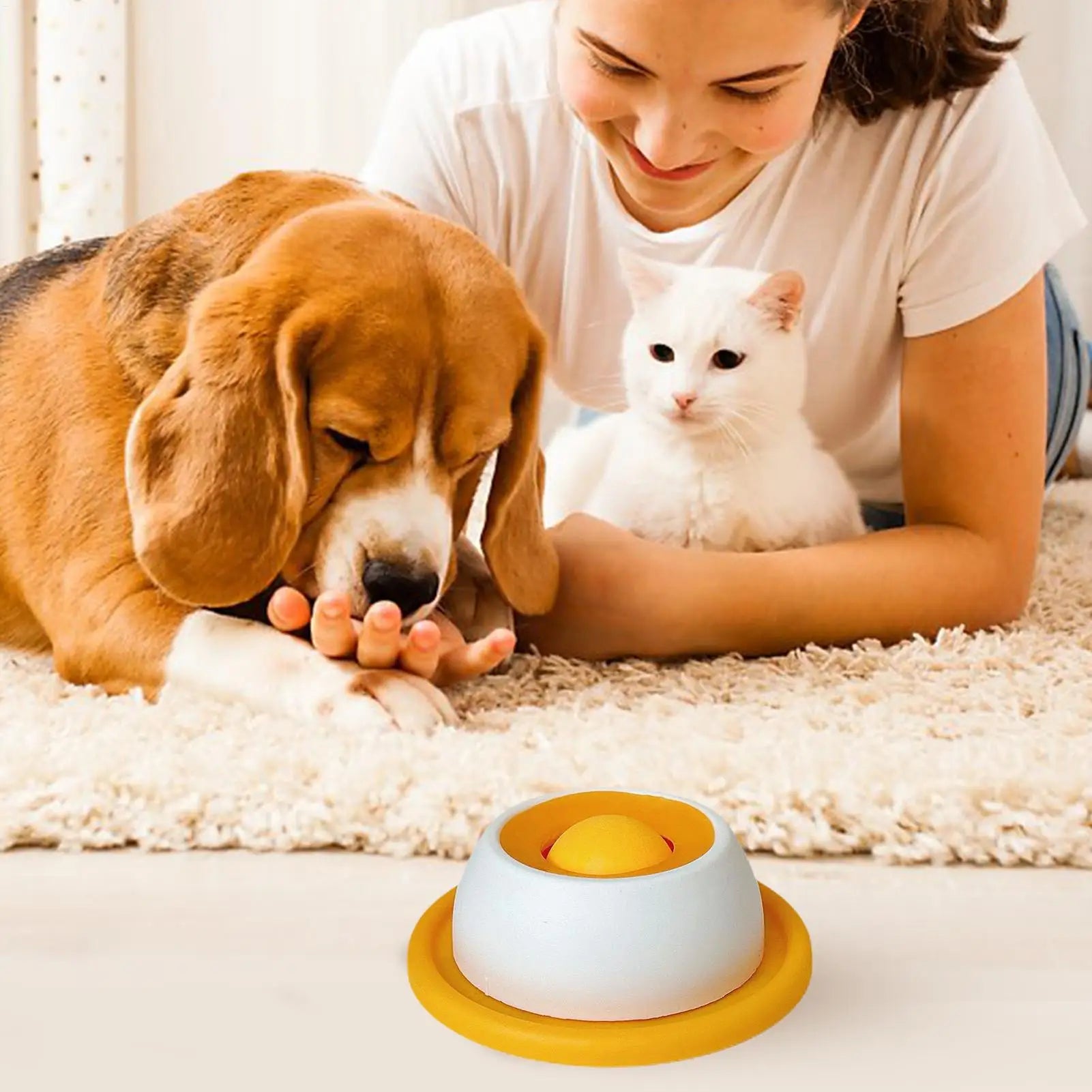 Slow Feeder Puzzle Toy Healthy Eating Treat Crate for Puppies
