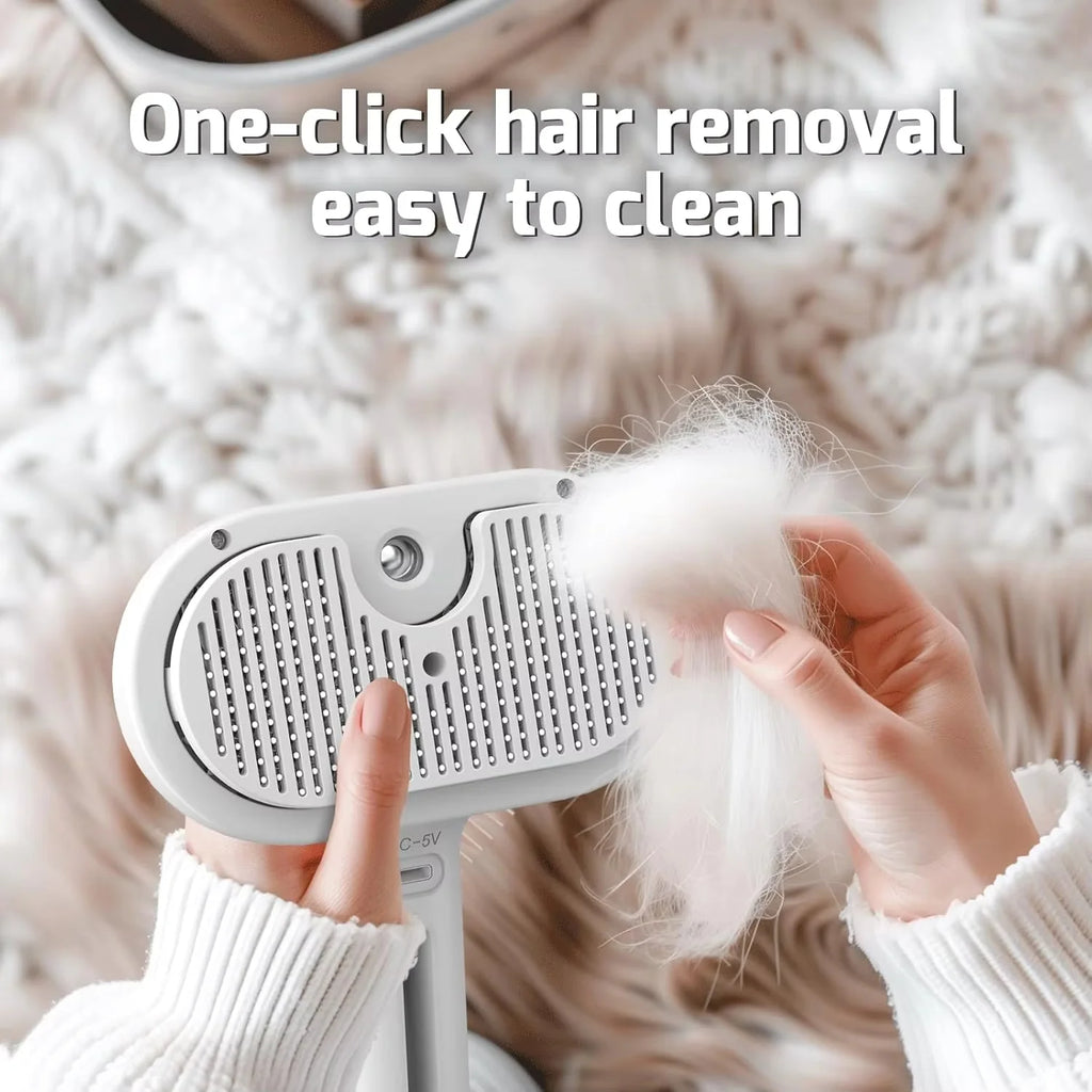 Spray Mist Pet Hair Comb Grooming Brush for Dogs and Cats