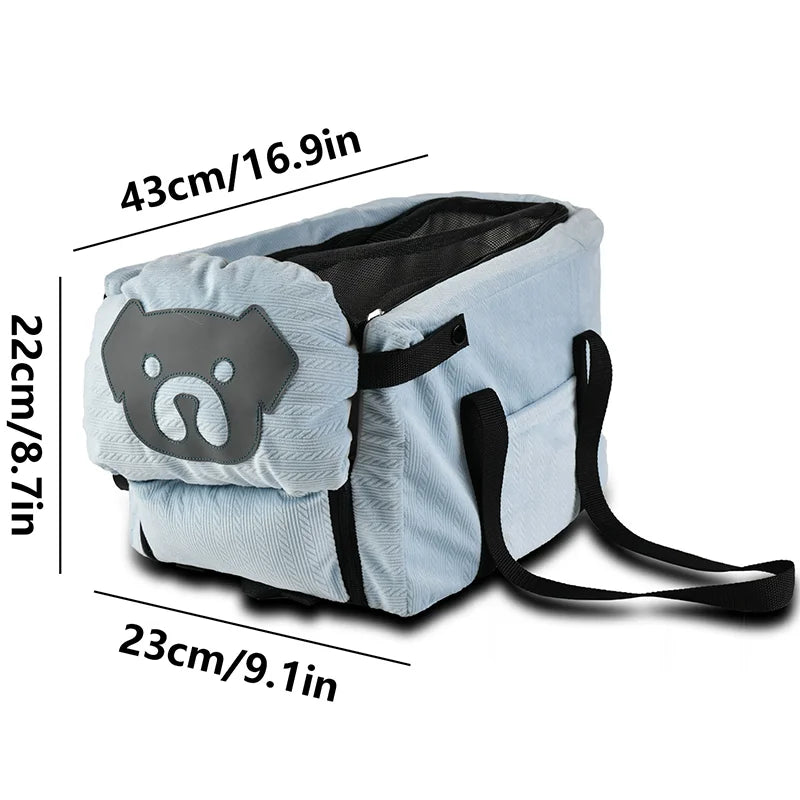 Pet Carrier Backpack Car Seat Travel Bag Dogs Cats Safety Portable