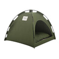 Foldable Canvas Cat Tent Bed Removable Semi-Enclosed Pet Sofa