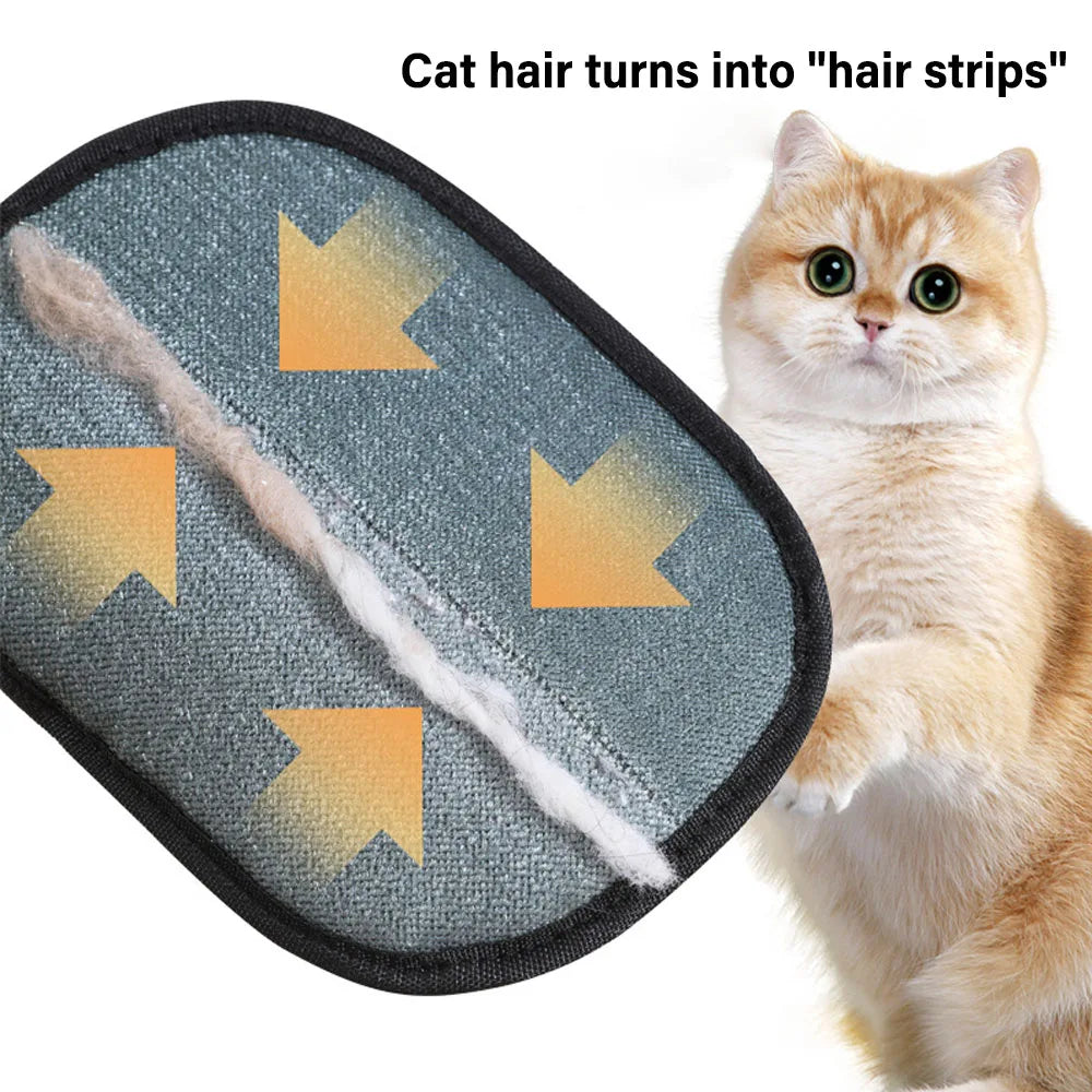 Static Dedusting Pet Hair Remover Grooming Glove Brush