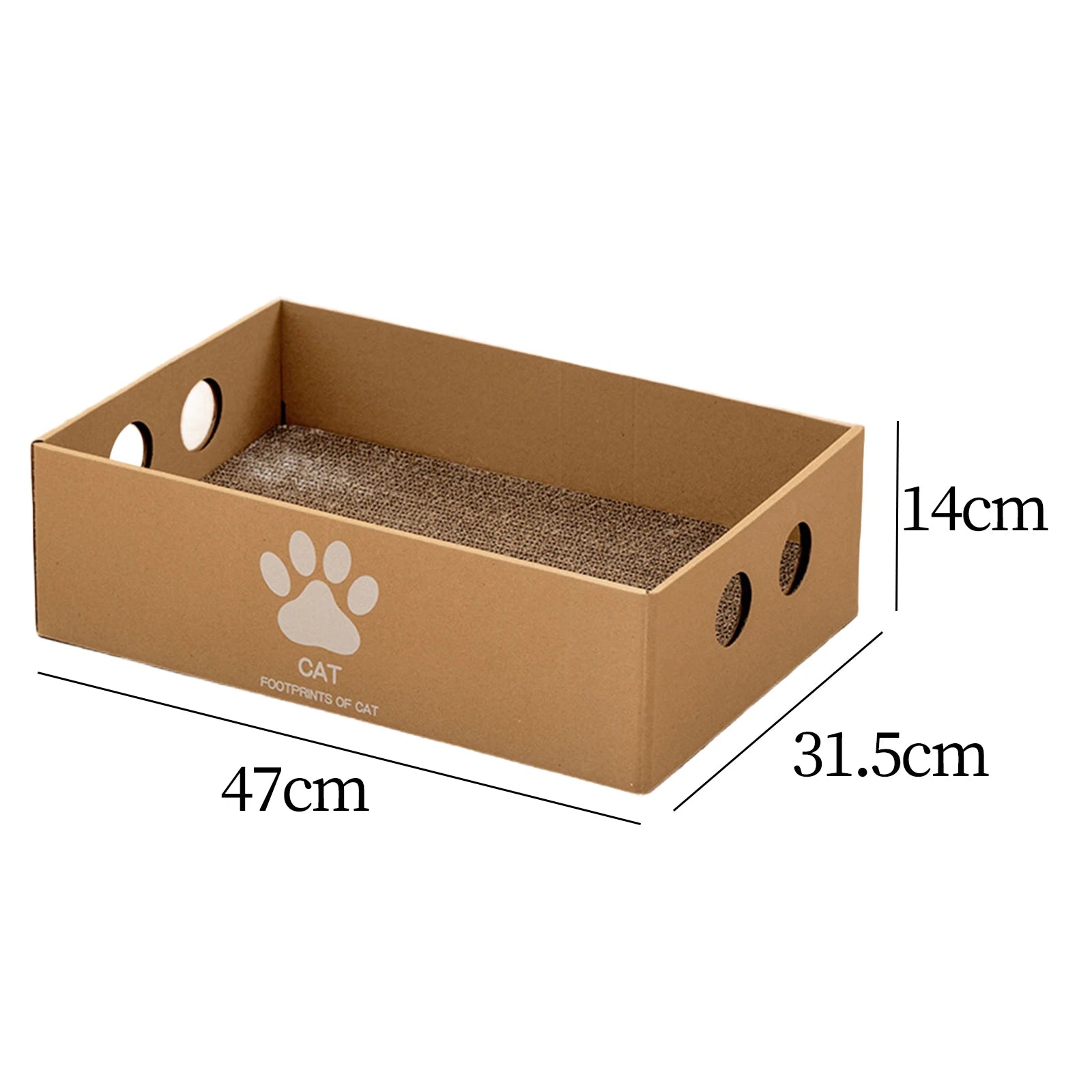 Cat Scratching Box House Large Corrugated Cardboard Scratcher Pad
