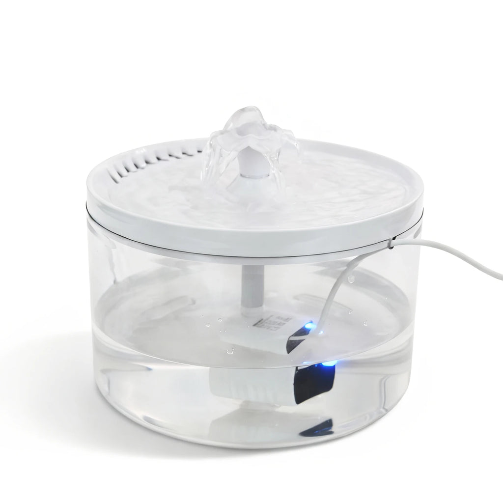 1.8L LED Cat Fountain | Glowing Pet Water Fountain USA