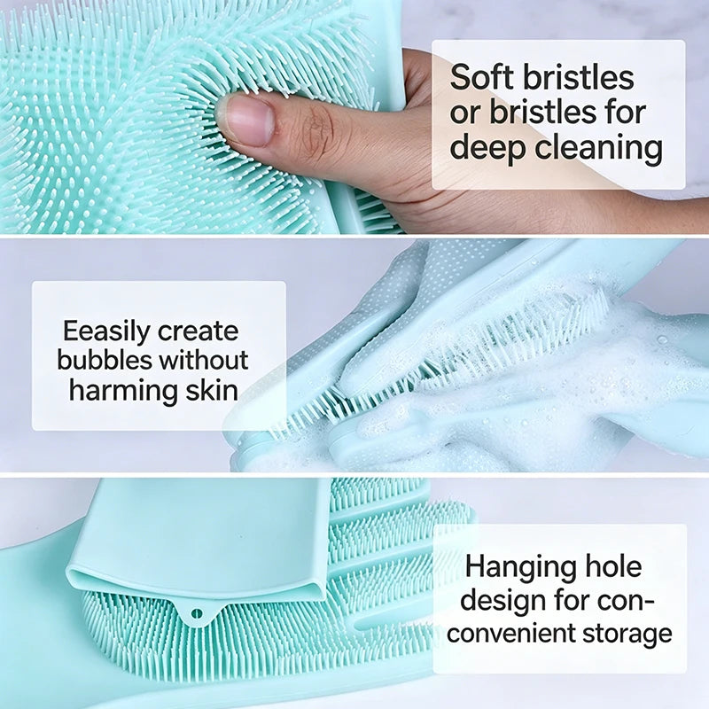Pet Grooming Bath Glove Hair Remover Mitt for Dogs Cats