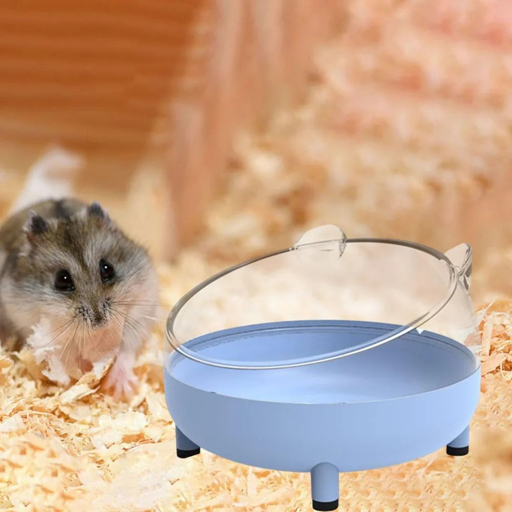 Transparent Hamster Sand Bath Box Toilet for Small Pets