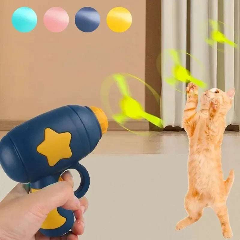 Mini Flying Disc Shooting Toy for Cats | PawJoyKwT