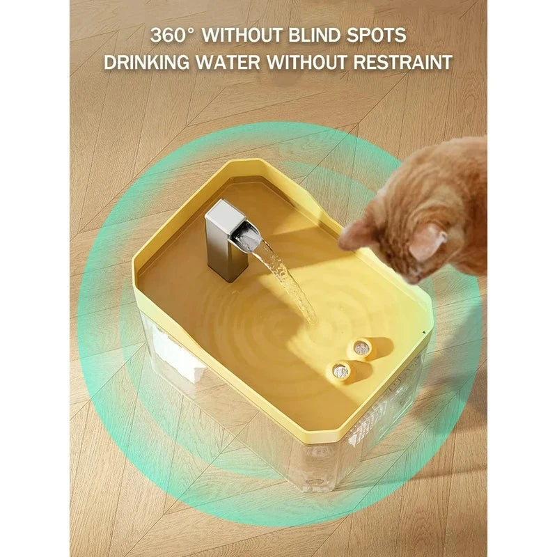 USB Auto Cat Water Fountain with Filter Quiet