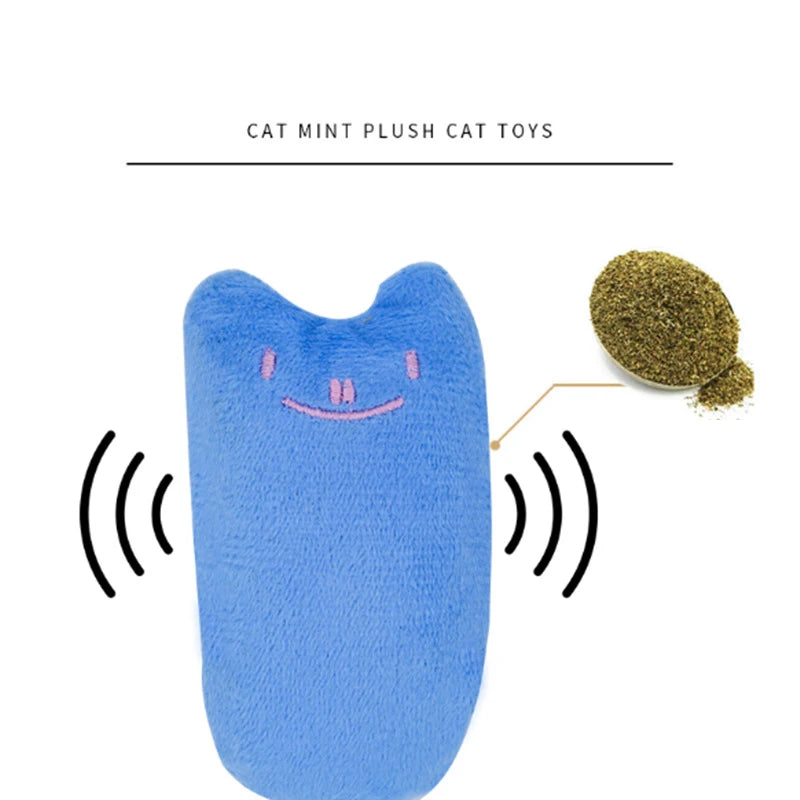 Plush Catnip Grinding Chew Toy for Cats | PawJoyKwT