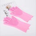 Pet Bathing Shampoo Scrubber Silicone Massage Glove