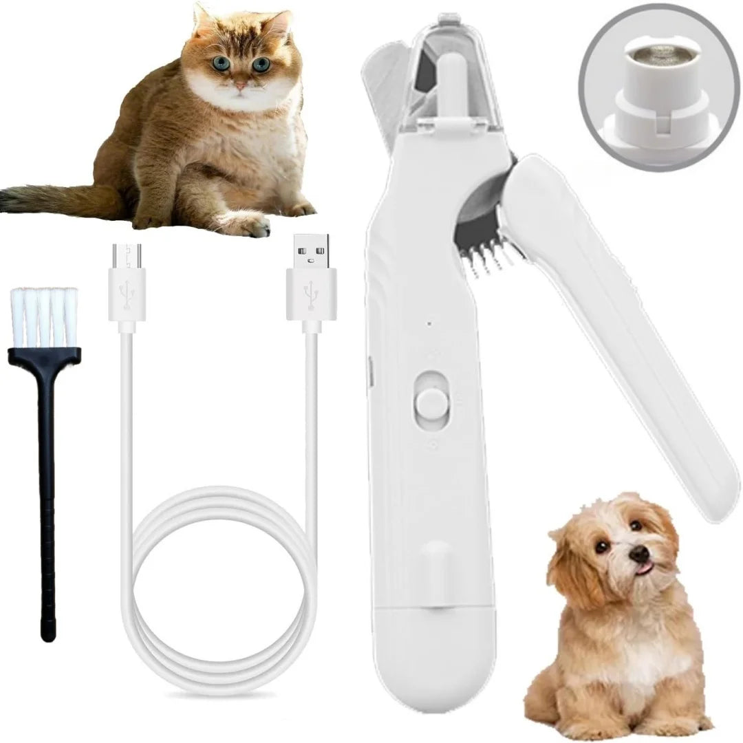 Quiet Pet Nail Grinder with Dual LED Lights