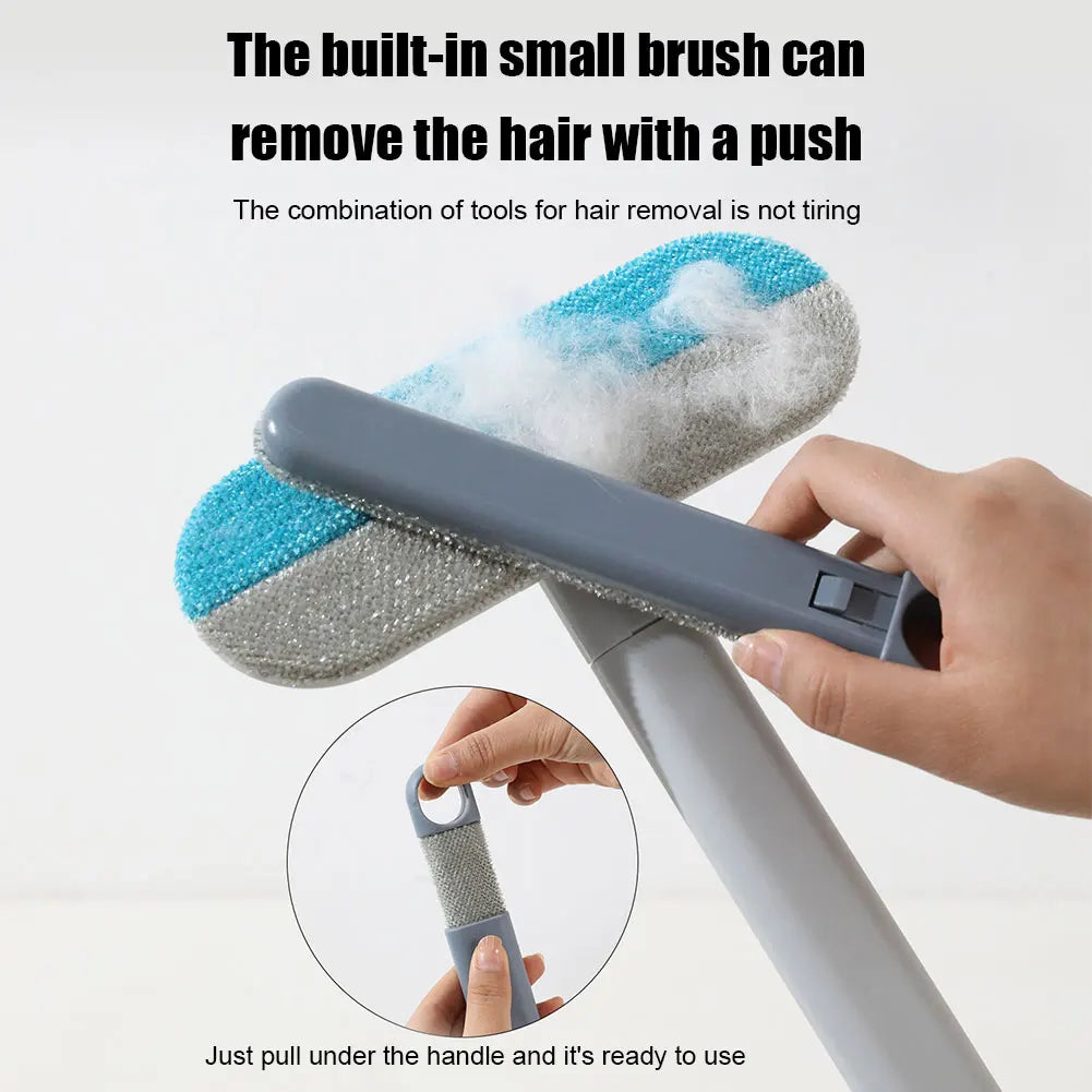 Long Handle Pet Hair Remover Brush Carpet Bed Cleaning Tool