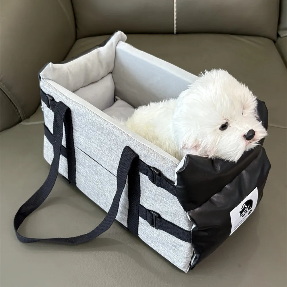 Portable Car Safety Pet Seat Small Medium Dogs Cats Travel Central Control Carrier Bed