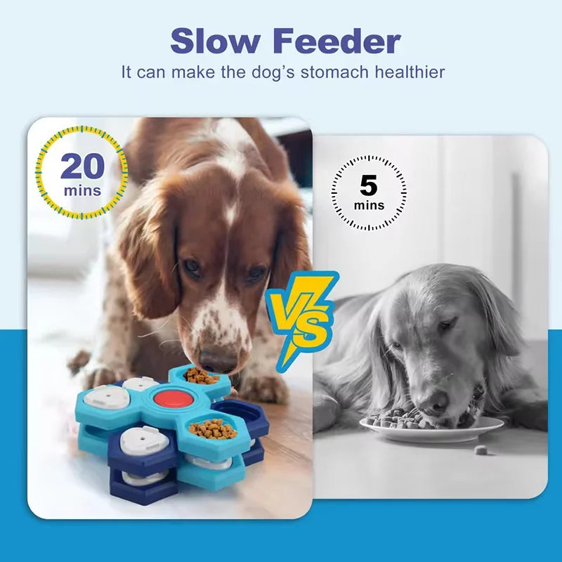 Non-Slip Slow Feeder Bowl Cats Dogs