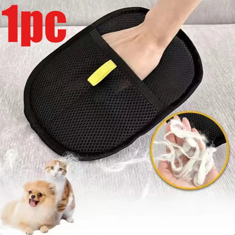 Washable Pet Hair Dehairing Gloves Portable Cleaning Tool