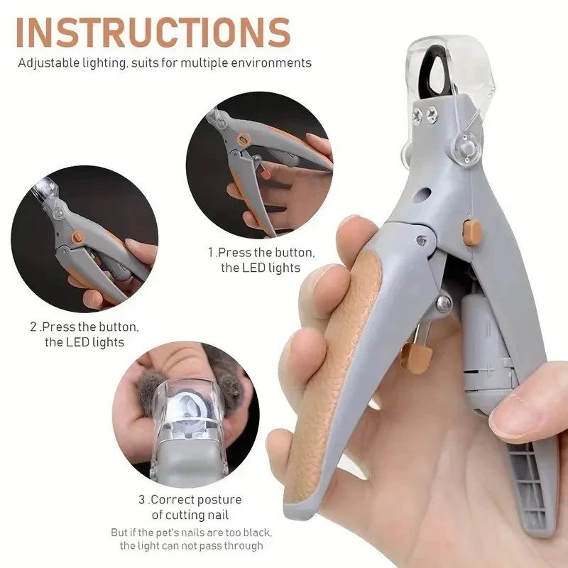 Pet Nail Clippers Cat Dog Claw Trimmer Grooming Tool with Safety Guard