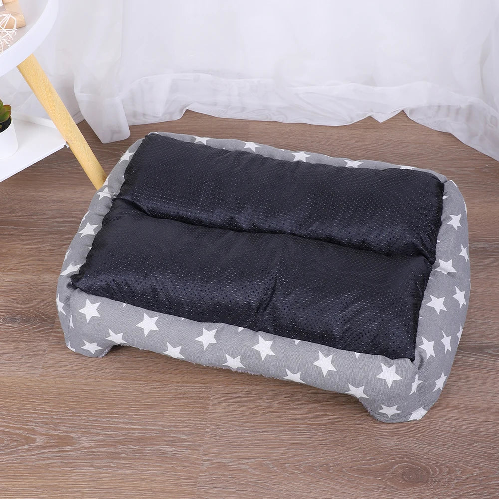 Plush Washable Dog Basket Bed for Small Large Dogs