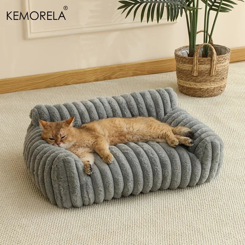 Soft Polyester Cat Sofa Bed Breathable All Seasons