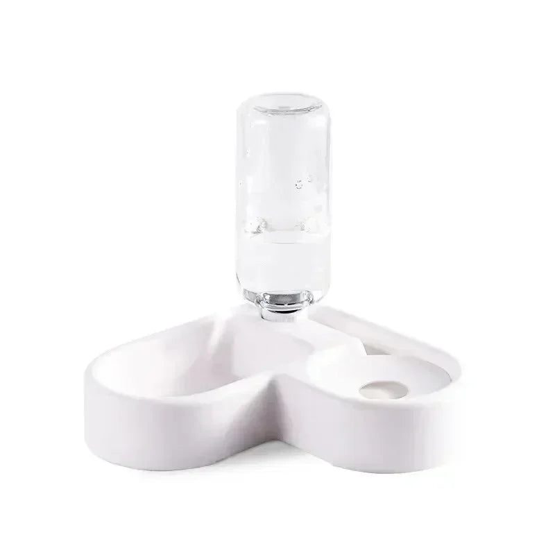 Double Pet Bowl Food Set for Cats and Small Dogs