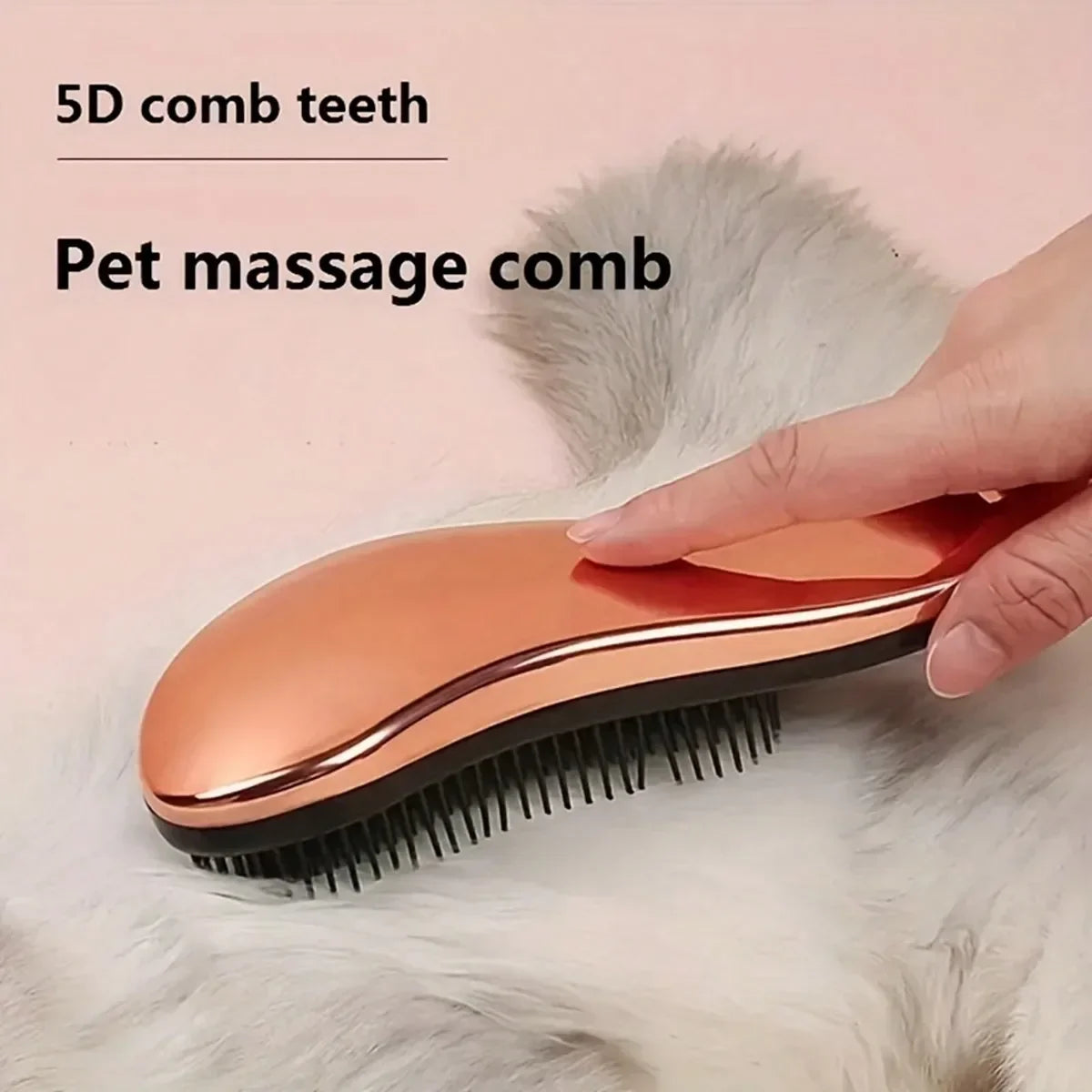 2-in-1 Dog Grooming Comb and Massage Brush Bath Tool